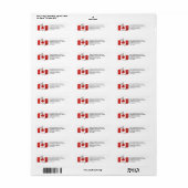 Patriotic | CANADA Flag Etiket (Full Sheet)