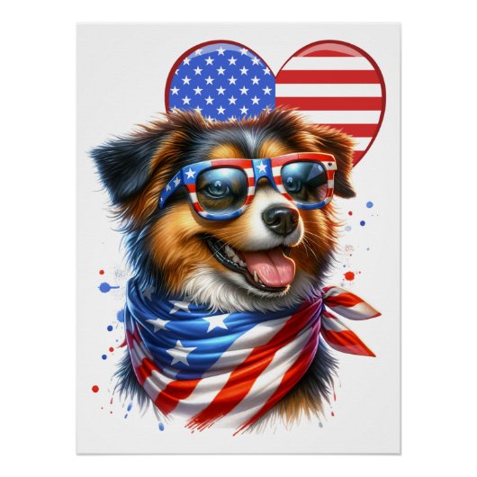 Patriotic Canine POSTER (Voorkant)