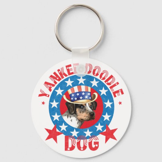 Patriotic Catahoula Sleutelhanger (Voorkant)