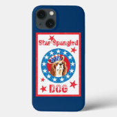 Patriotic Cavalier King Charles Spaniel Case-Mate iPhone Case (Achterkant)