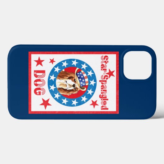 Patriotic Cavalier King Charles Spaniel Case-Mate iPhone Case (Achterkant (horizontaal))