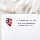 Patriotic Celebration Return Address Etiket (Insitu)