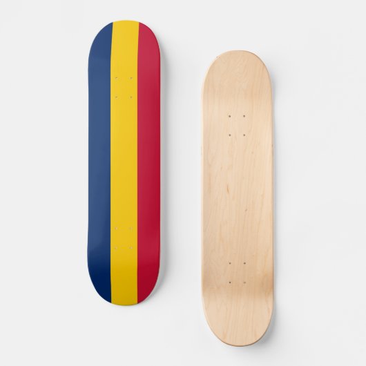 Patriotic Chad Flag Persoonlijk Skateboard (Voorkant)