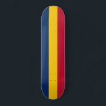 Patriotic Chad Flag Persoonlijk Skateboard<br><div class="desc">Patriottische vlag van Tsjaad.</div>
