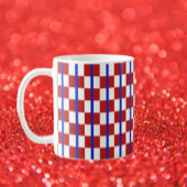 Patriotic Checker Stripe Classic Mug Koffiemok