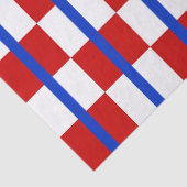 Patriotic Checker Stripe Tissue Paper Tissuepapier (Detail)