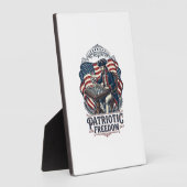 Patriotic Chess Player Vector Graphic Tee Fotoplaat (Zijkant)