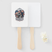 Patriotic Chess Player Vector Graphic Tee Handwaaier (Voorkant en achterkant)