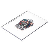 Patriotic Chess Player Vector Graphic Tee Notitieboek (Linkerzijde)