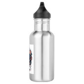 Patriotic Chess Player Vector Graphic Tee Waterfles (Rechts)