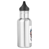 Patriotic Chess Player Vector Graphic Tee Waterfles (Links)
