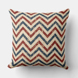  Patriotic Chevron Pattern Kussen