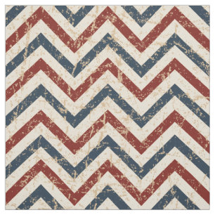 Patriotic Chevron Pattern Stof