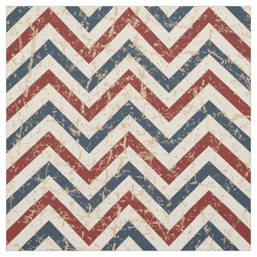 Patriotic Chevron Pattern Stof (Swatch)