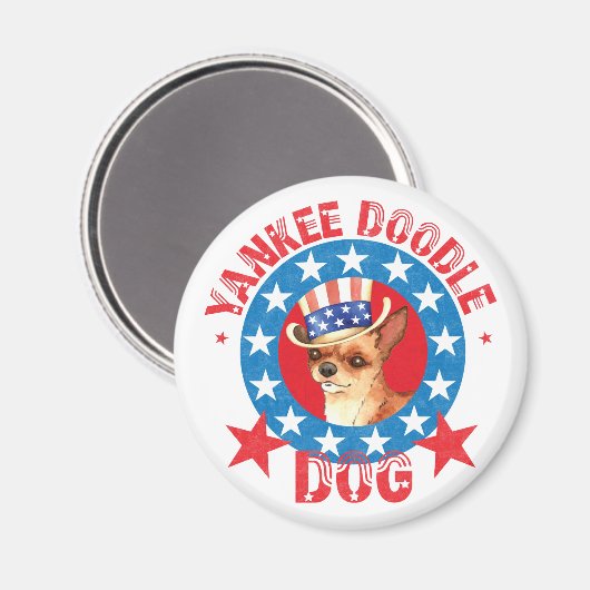 Patriotic Chihuahua Magneet (Voorkant / Achterkant)