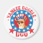 Patriotic Chihuahua Magneet (Voorkant)