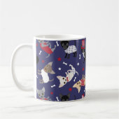 Patriotic Chihuahua Pattern Coffee Mok (Links)