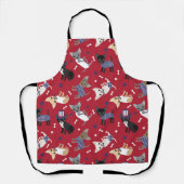 Patriotic Chihuahua Pattern Schort (Voorkant)