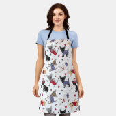 Patriotic Chihuahua Pattern Schort (Gedragen)