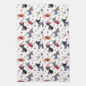 Patriotic Chihuahua Pattern Theedoek (Verticaal)