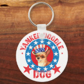 Patriotic Chihuahua Sleutelhanger (Voorkant)