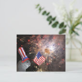 Patriotic Chinchilla Briefkaart (Staand voorkant)