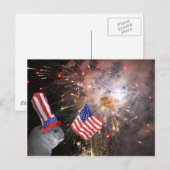 Patriotic Chinchilla Briefkaart (Voorkant / Achterkant)