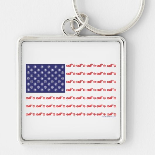 Patriotic Chooper Bike Sleutelhanger (Voorkant)