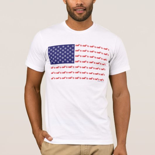 Patriotic Chooper Bike T-shirt (Voorkant)