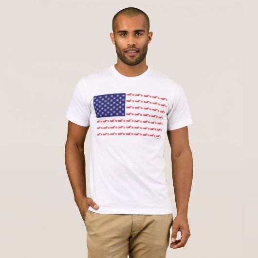 Patriotic Chooper Bike T-shirt (Voorkant volledig)