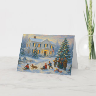 Patriotic Christmas Card Veteran Holiday Card  Kaart