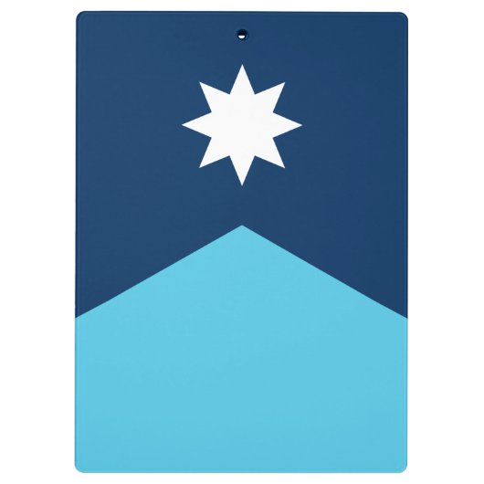 Patriotic Clipboard with flag of Minnesota, USA Klembord (Achterkant)