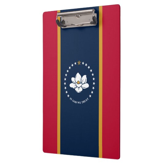Patriotic Clipboard with flag of Mississippi, USA Klembord (Links)