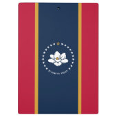 Patriotic Clipboard with flag of Mississippi, USA Klembord (Achterkant)