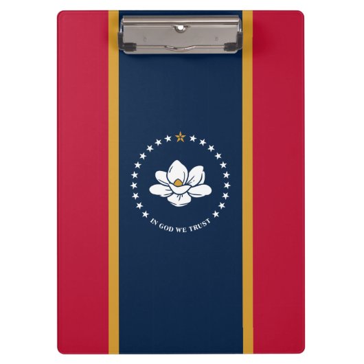 Patriotic Clipboard with flag of Mississippi, USA Klembord (Voorkant)
