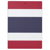 Patriotic Clipboard with flag of Thailand Klembord (Achterkant)