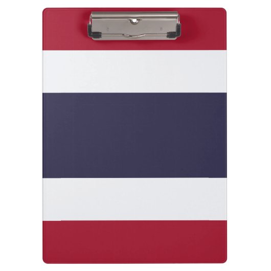 Patriotic Clipboard with flag of Thailand Klembord (Voorkant)