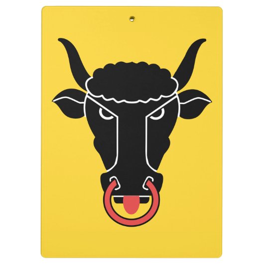 Patriotic Clipboard with flag of Uri, Switzerland Klembord (Achterkant)