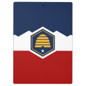 Patriotic Clipboard with flag of Utah, USA Klembord (Achterkant)