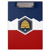 Patriotic Clipboard with flag of Utah, USA Klembord (Voorkant)