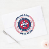 Patriotic Colorado Circle Design Sticker (Envelop)