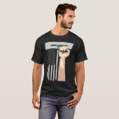 Patriotic Concrete Finisher Construction Worker US T-shirt (Voorkant volledig)