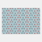 Patriotic Coordinating Print Wrapping Paper Sheets (Voorkant 3)