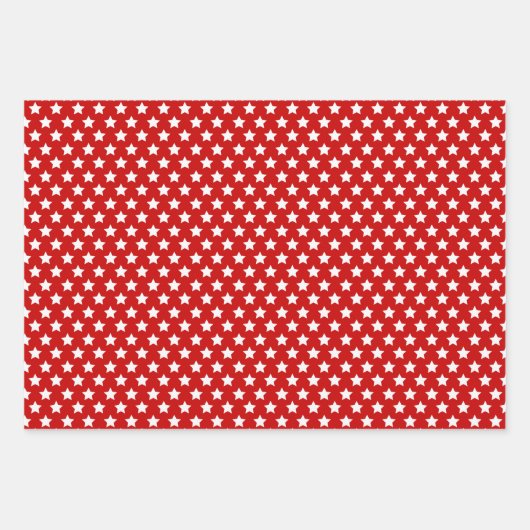 Patriotic Coordinating Print Wrapping Paper Sheets (Voorkant 2)