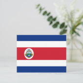 Patriotic Costa Rica Flag Briefkaart (Staand voorkant)