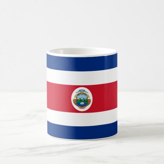 Patriotic Costa Rica Flag Koffiemok (Center)