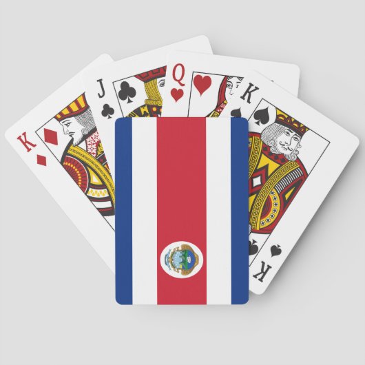 Patriotic Costa Rica Flag Pokerkaarten (Achterkant)