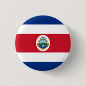 Patriotic Costa Rica Flag Ronde Button 3,2 Cm (Voorkant)