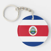 Patriotic Costa Rica Flag Sleutelhanger (Voorkant)