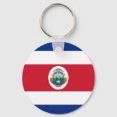 Patriotic Costa Rica Flag Sleutelhanger (Voorkant)